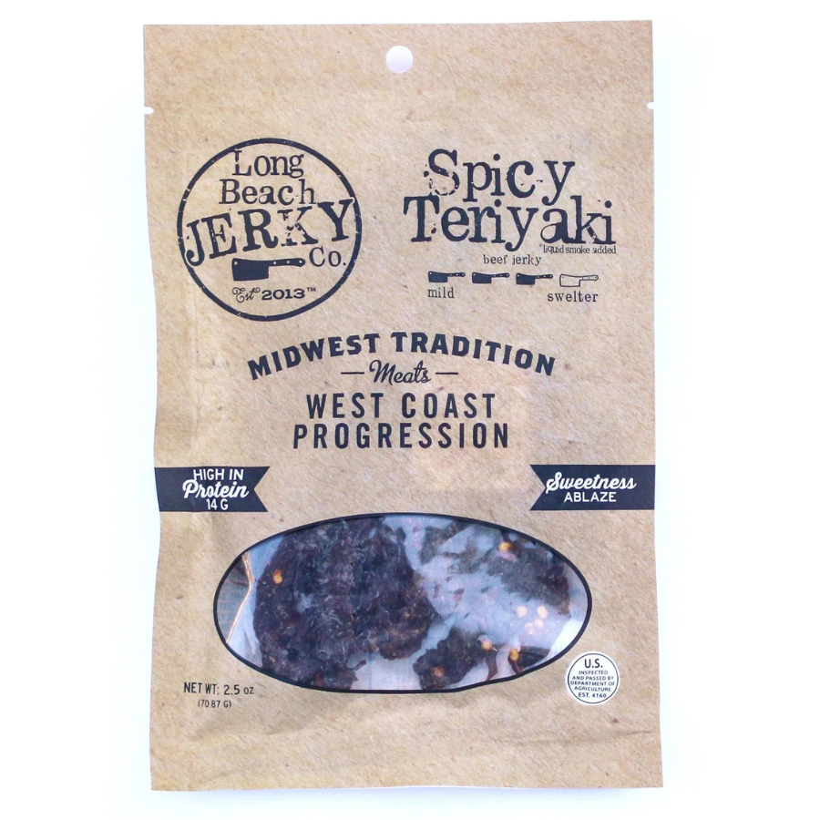 SALE CLOSE DATED | Spicy Teriyaki Beef Jerky | 2.5 oz | JVL Enterprises