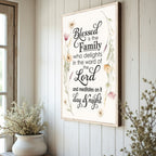 Blessed Is The Family Faith Sign