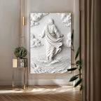 Minimalist Jesus Walking on Water Wall Art