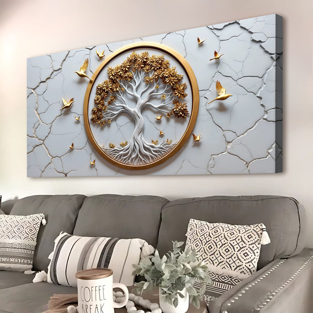Celtic Tree of Life Wall Art - White