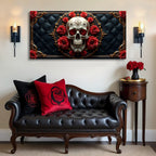 Rose and Skull Wall Art VII