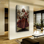 Jesus Protects The Lamb From Wolves Faith Wall Art VI