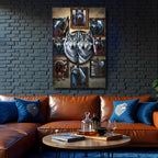 Wolf Collage Wall Art