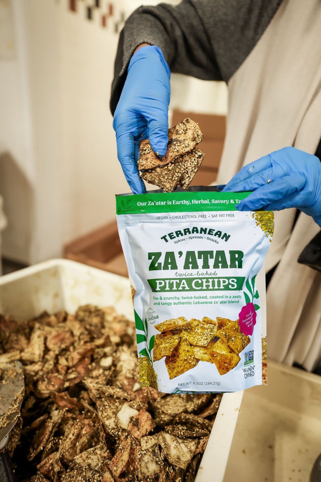 12 Pack Pita Chip Variety (4 Za'atar Pita Chips, 4 Spicy Za'atar Pita Chips, 4 Sea Salt Pita Chips)