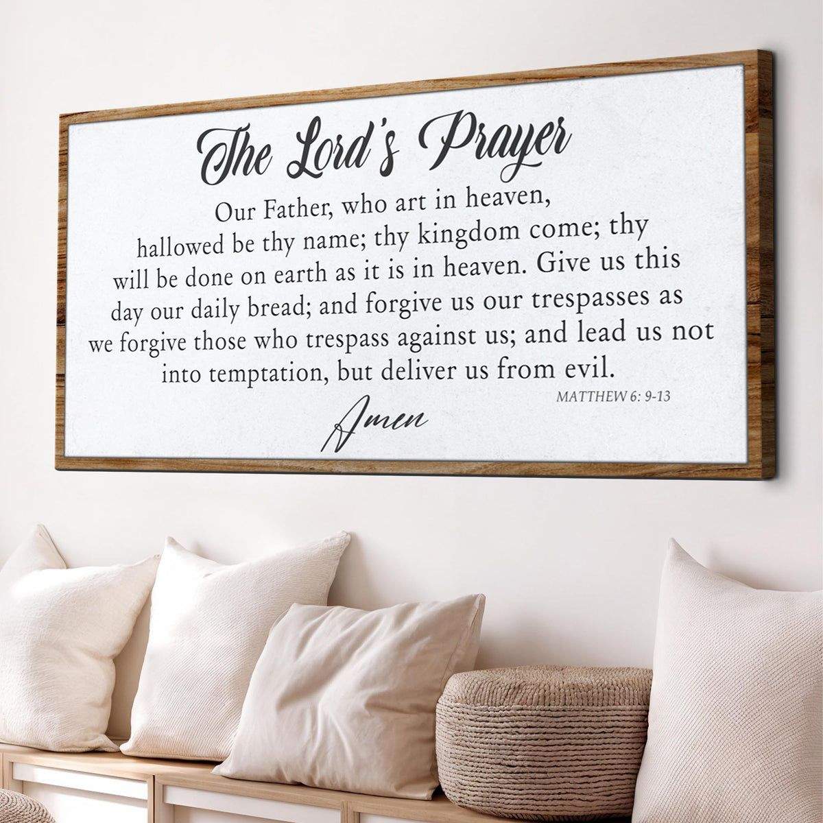 The Lord's Prayer Faith Sign II