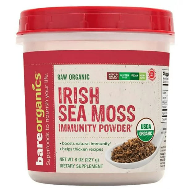 Bare Organics - Irish Sea Moss Powder  8 Oz