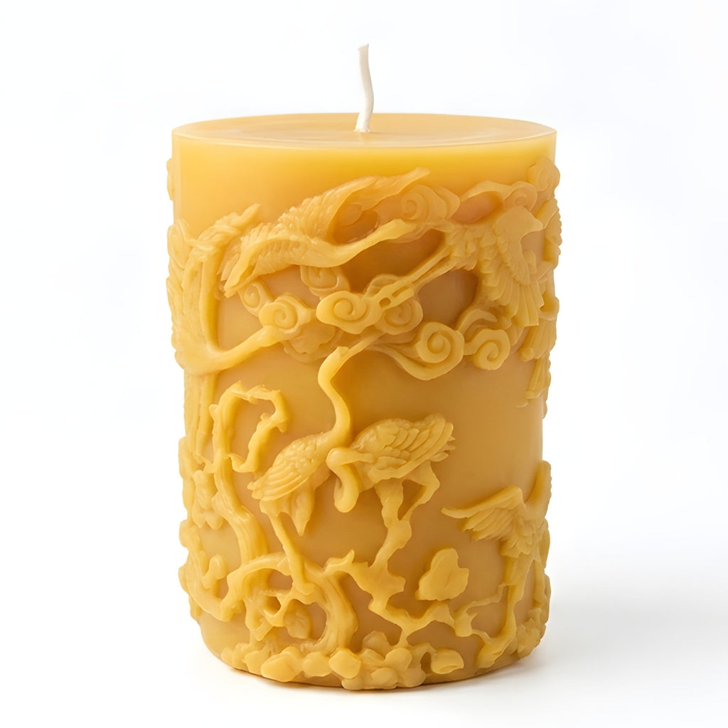 Wind + Crane Beeswax Pillar