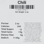 Freeze Dried Chili Soup | 2 oz | Pack of 2 | Wicked Good Foods