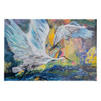 Large Canvas Crane Painting | 18" x 12" | Hand-Painted | Sheryll Hickman Art