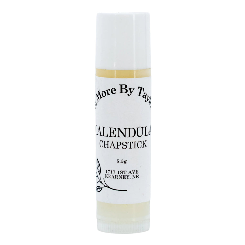 Natural Unscented Calendula Chapstick Lip Balm | 5.5 grams | Oils & More by Taylor LLC