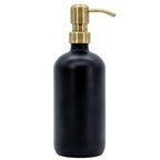 SALE | "I Am Grateful" Black Glass Lotion & Soap Dispenser | 16 oz | Plains + Simple