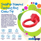 Diamond Ring Nylon Teething Ring for Puppies | Durable & USA Made
