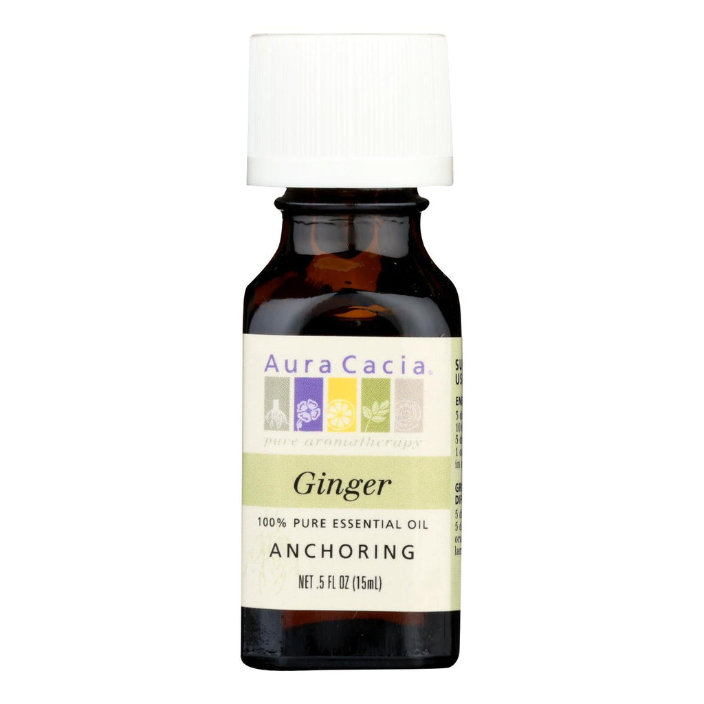 Aura Cacia Essential Oil Ginger  - 0.5 Fl Oz