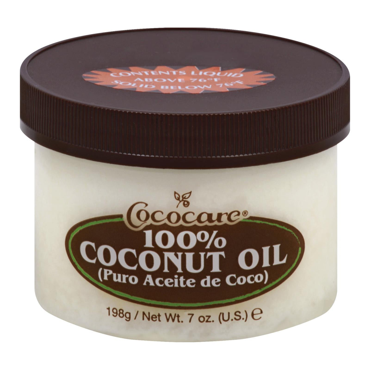 Cococare 100% Coconut Oil, 7 oz (Case of 2)