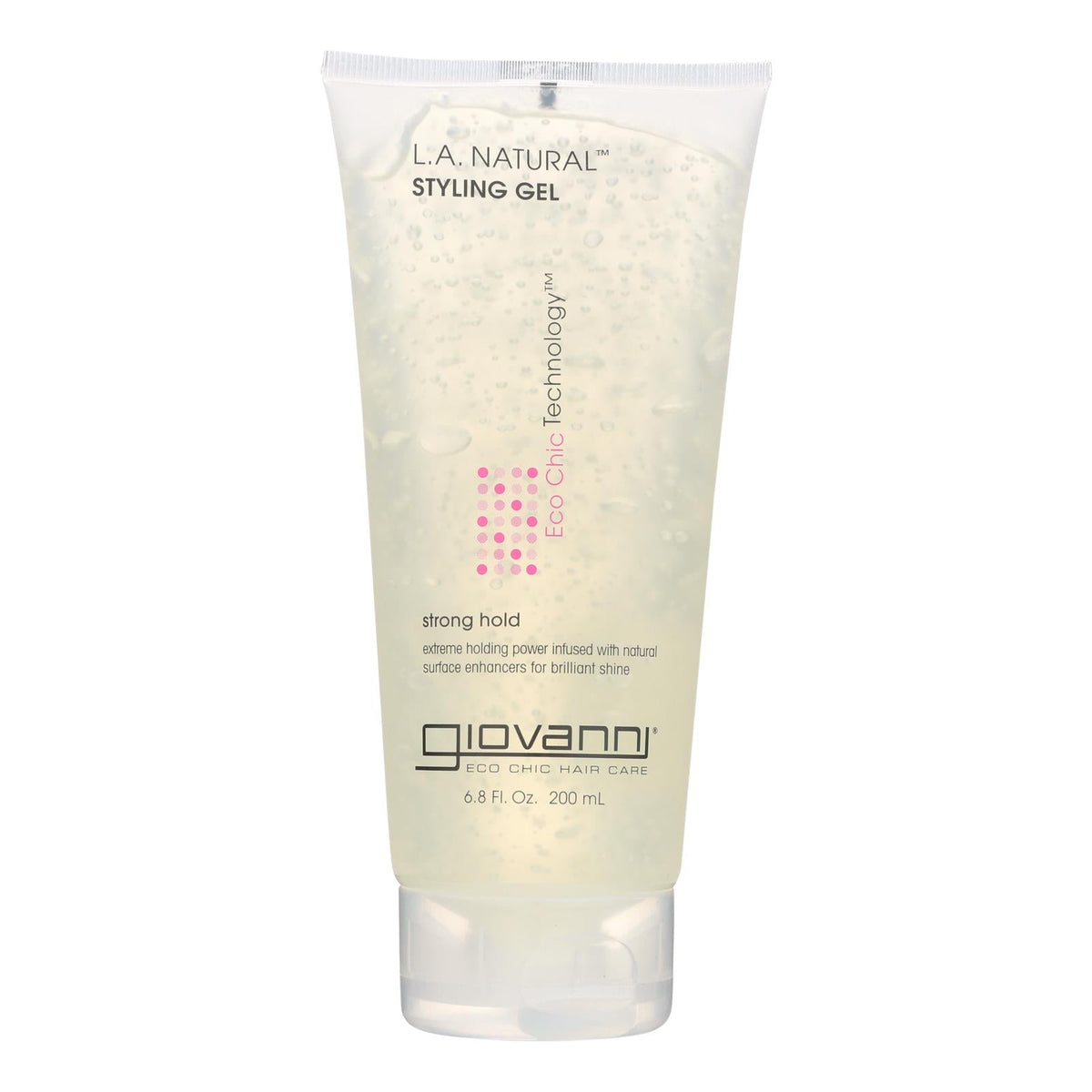 Giovanni L.A. Natural Styling Gel, Strong Hold, 6.8 fl oz
