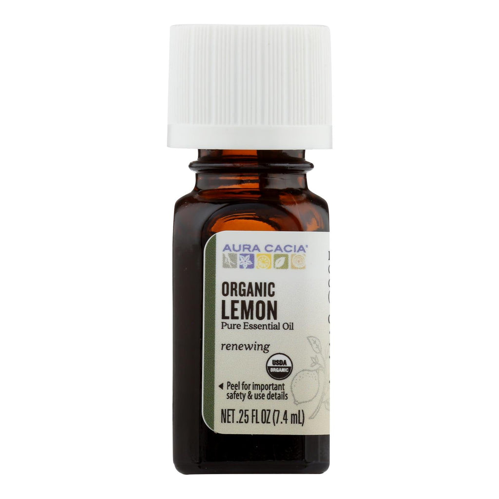 Organic Lemon Essential Oil  - Aura Cacia .25 Oz.