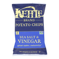 Kettle Brand Sea Salt & Vinegar Potato Chips, 13 oz (Case of 9)