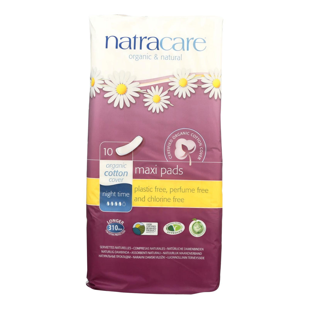 Natracare Natural Night Time Pads (Pack of 10)