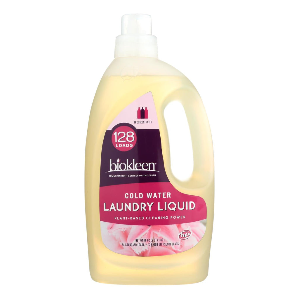 Biokleen Cold Water Formula Laundry Liquid, 64 oz