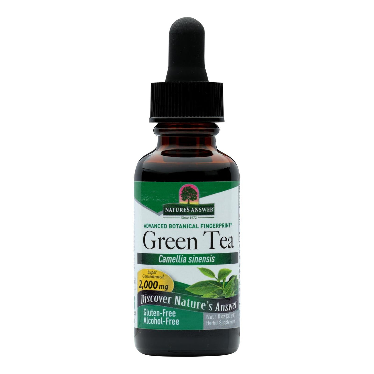 Nature's Answer Alcohol-Free Green Tea, 1 fl oz