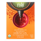 Rishi Organic Blueberry Hibiscus Tea (Pack of 6 - 15 Bags)
