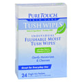 Puretouch Tush Wipes, 24 Flushable Wipes