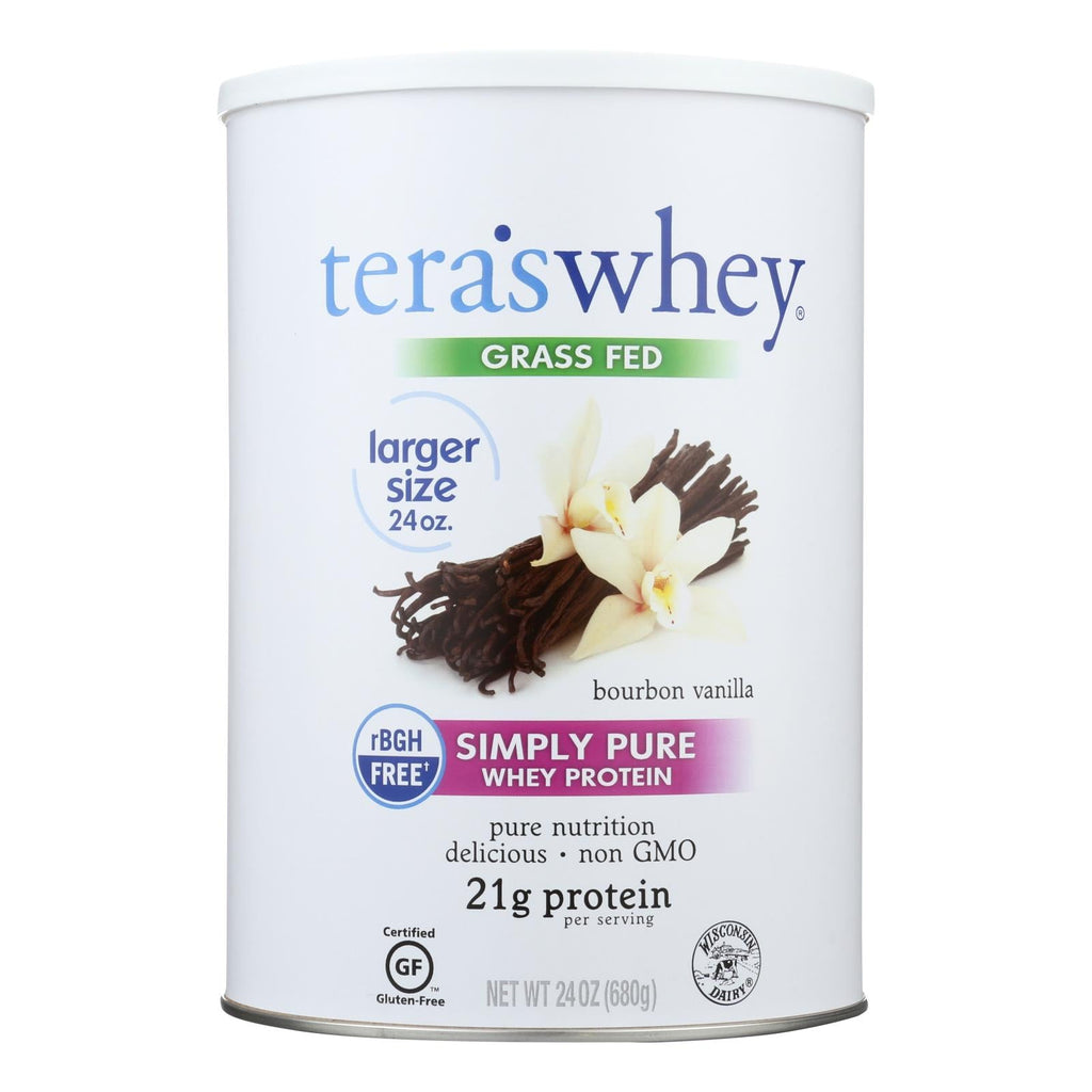 Tera's Whey rBGH Free Bourbon Vanilla Whey Protein, 24 oz