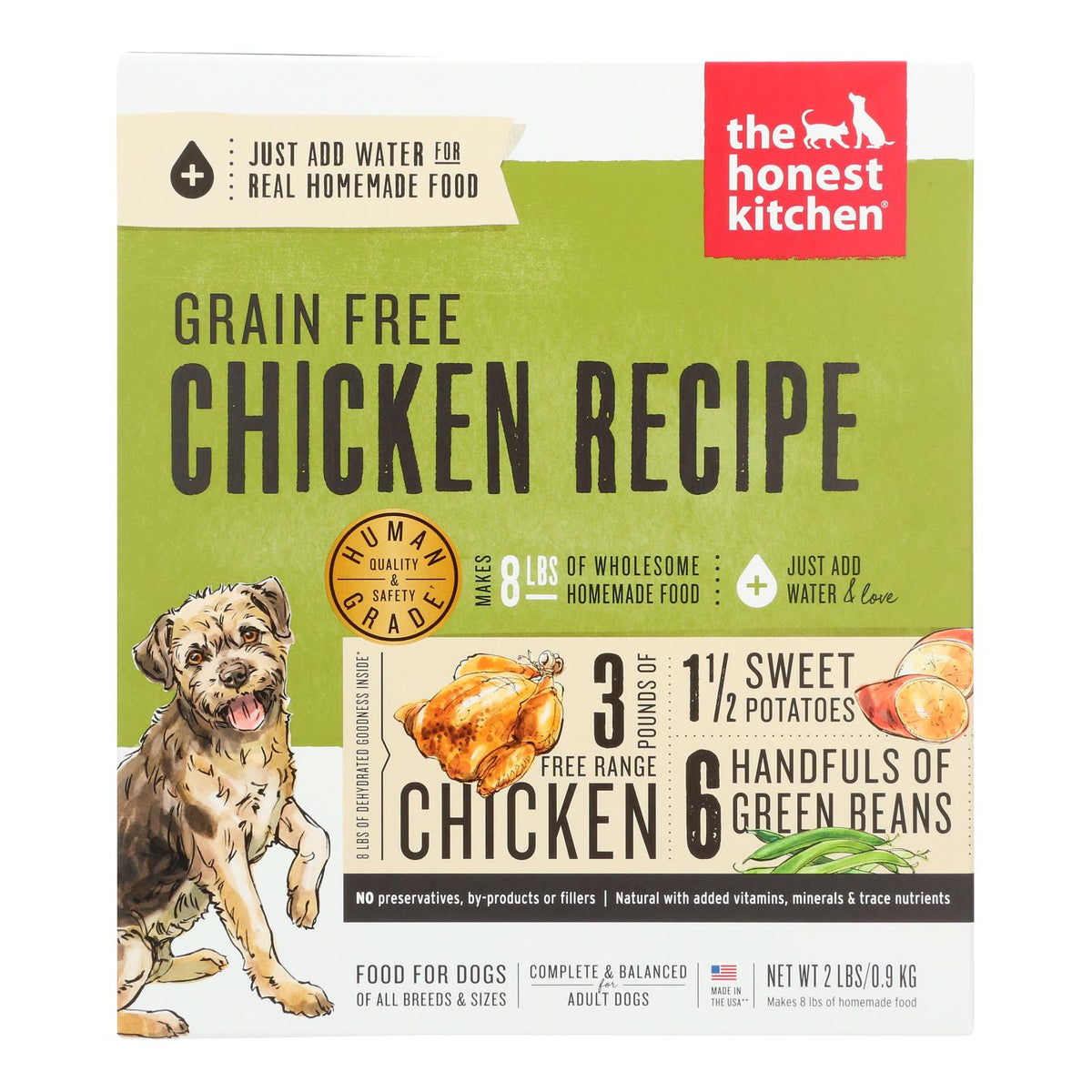The Honest Kitchen Force Grain-Free Chicken Dog Food, 2 lb (Case of 6)