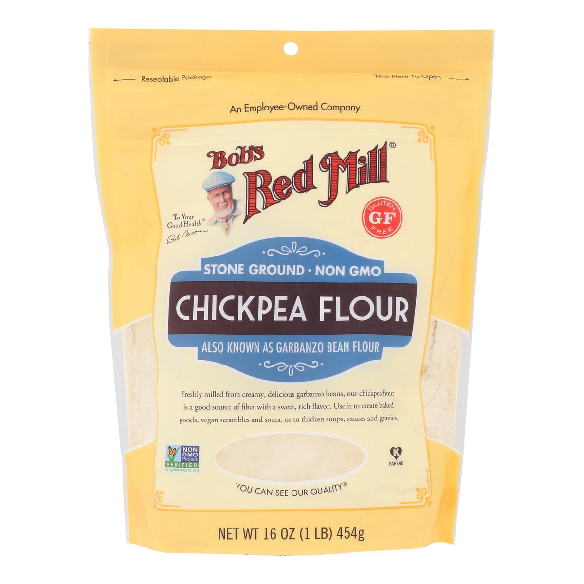 Bob's Red Mill Chickpea Flour, 16 oz (Case of 4)