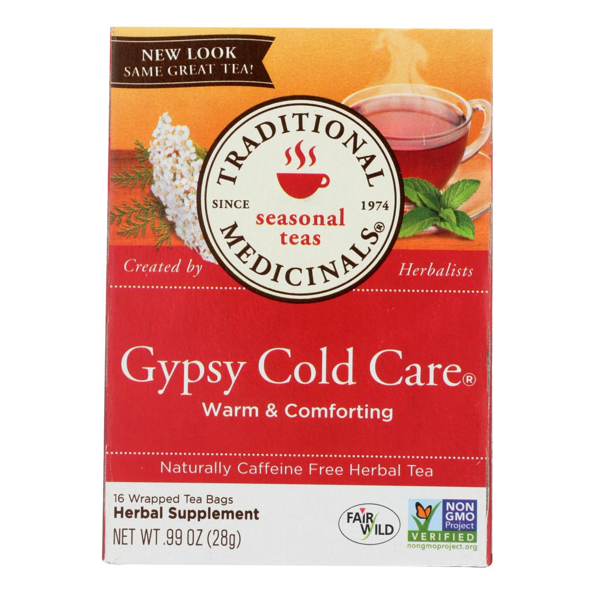 Traditional Medicinals Gypsy Cold Care Herbal Tea, 16 ct (Case of 6)