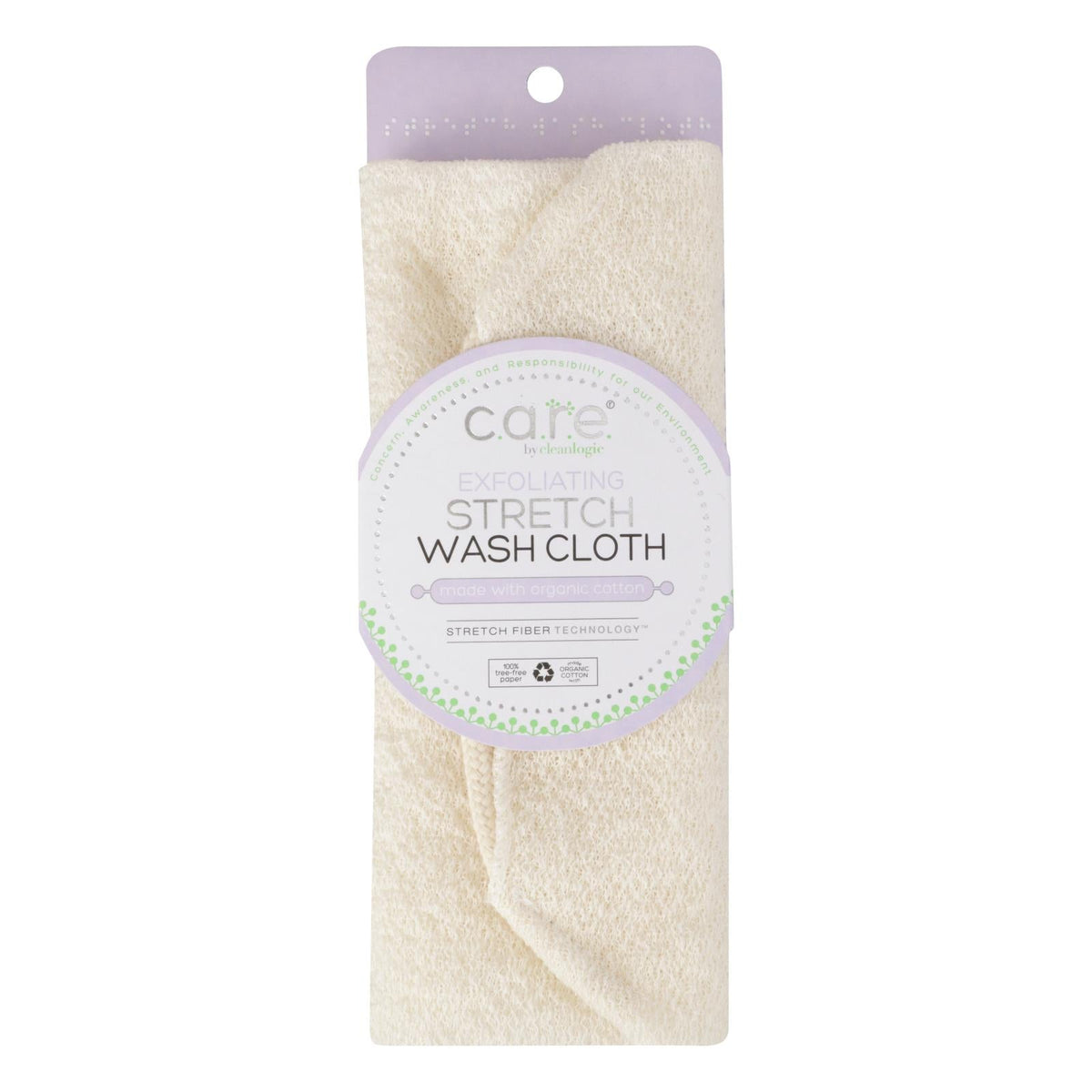 Cleanlogic Washcloth Exfoliating Stretch