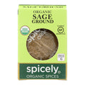 Spicely Organics Organic Ground Sage, 0.3 oz (Case of 6)
