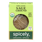 Spicely Organics Organic Ground Sage, 0.3 oz (Case of 6)