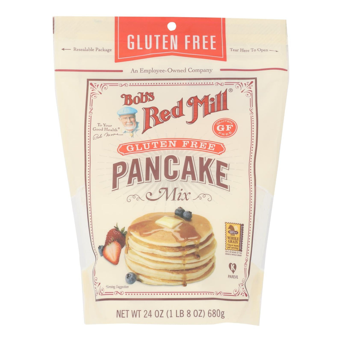 Bob's Red Mill Gluten Free Pancake Mix, 24 oz (Case of 4)