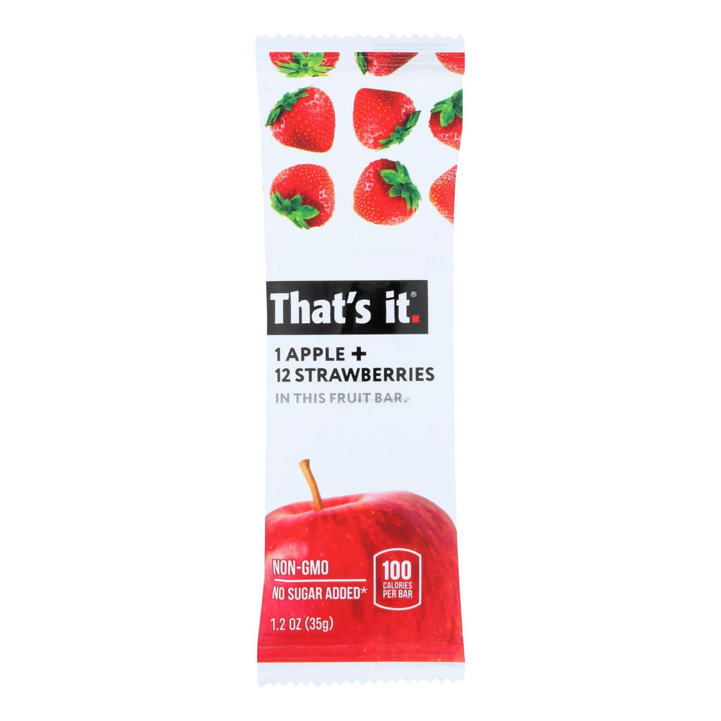 That's It Apple & Strawberry Fruit Bar, 1.2 oz (Case of 12)