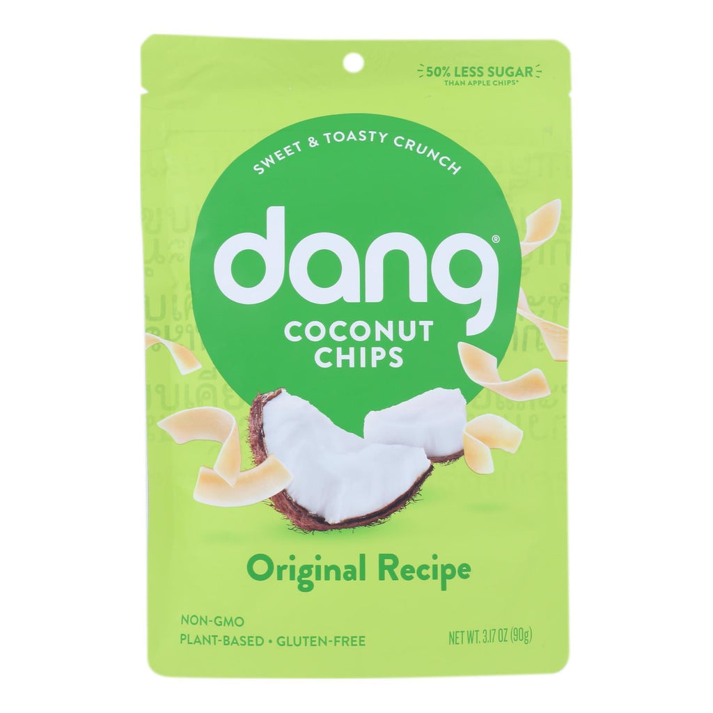 Dang Toasted Coconut Chips, Original Recipe, 3.17 oz (Case of 12)
