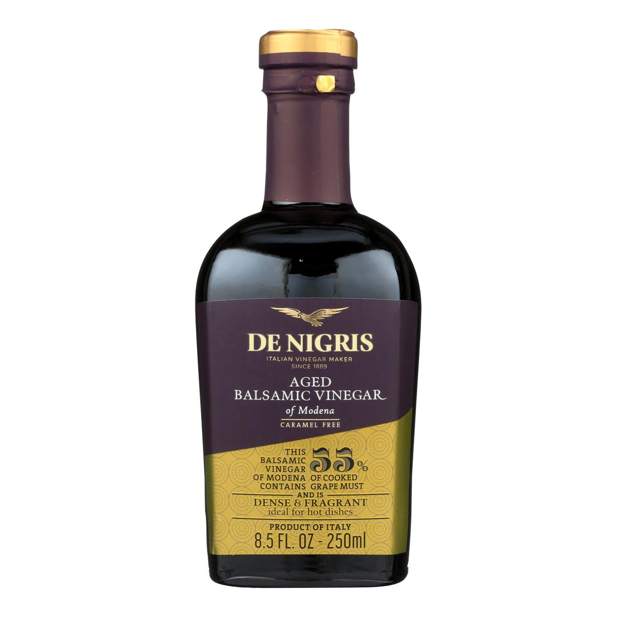 De Nigris Aged Balsamic Vinegar, 8.5 fl oz (Case of 6)