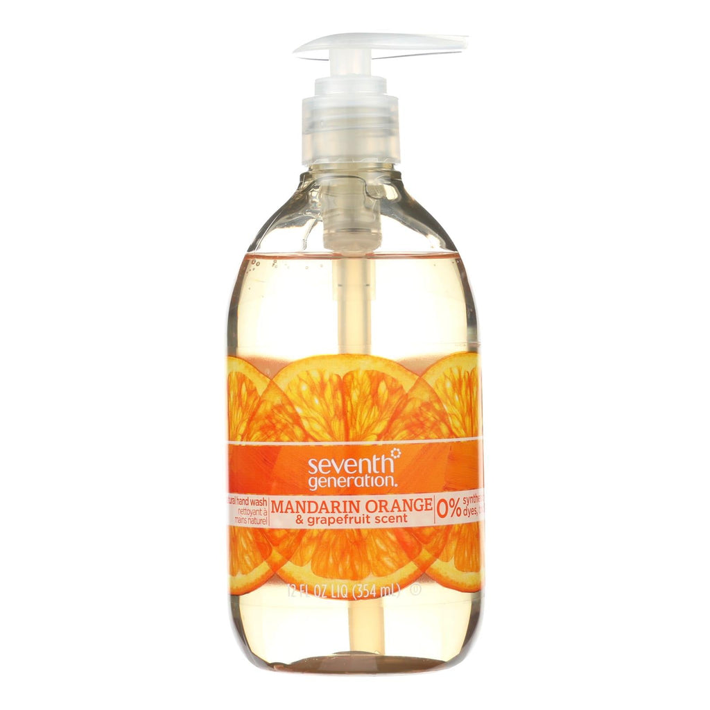 Seventh Generation Orange Grapefruit Hand Wash, 12 fl oz (Case of 12)