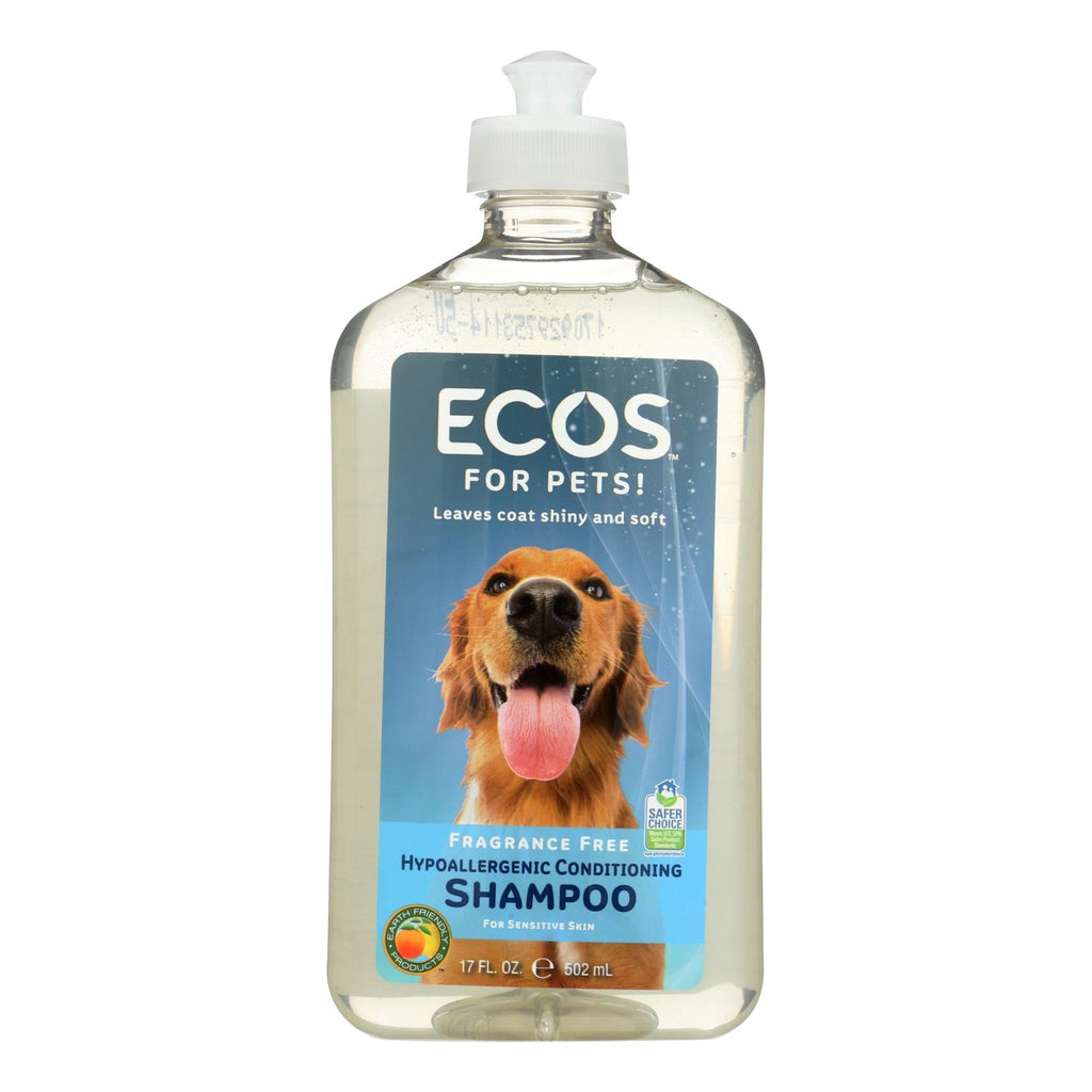 Ecos Hypoallergenic Conditioning Pet Shampoo (Pack of 17 Fl Oz) - Fragrance Free