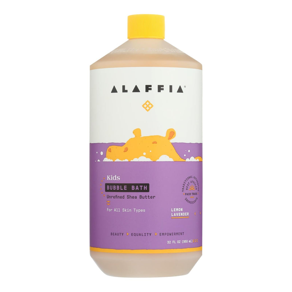Alaffia Everyday Bubble Bath Lemon Lavender (32 Fl Oz.)