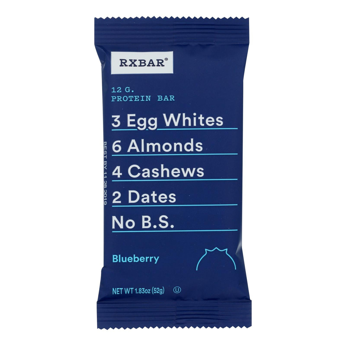 RXBAR Blueberry Protein Bar, 1.83 oz (Case of 12)