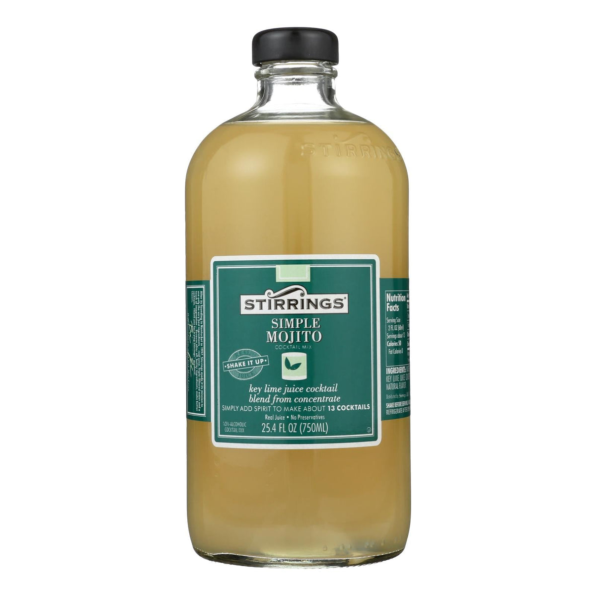 Stirrings Mojito Cocktail Mixer, 750 ml (Case of 6)