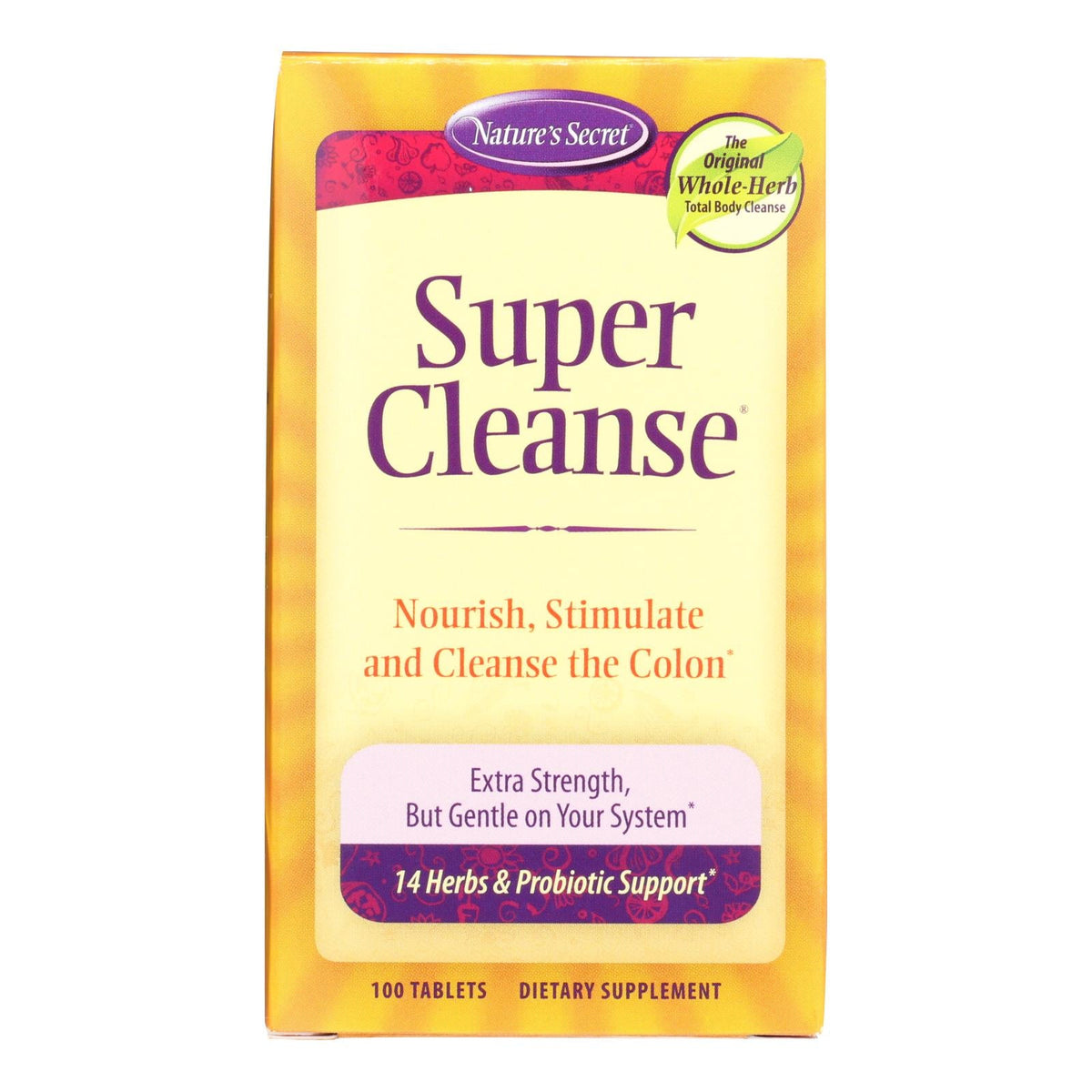 Nature's Secret Super Cleanse, 100 Tablets