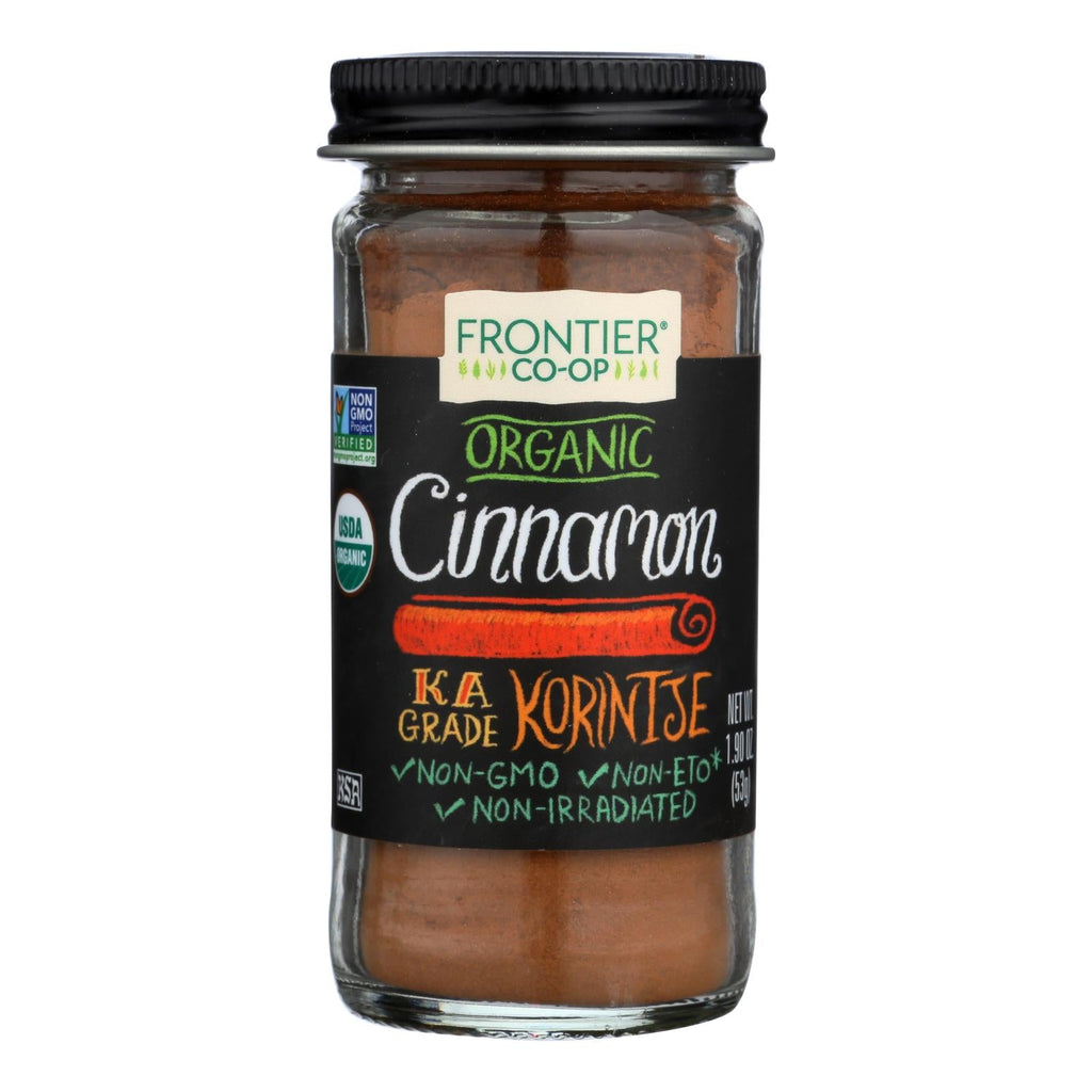 Frontier Co-op Organic Ground Cinnamon, A Grade 3% Oil, 1.9 oz