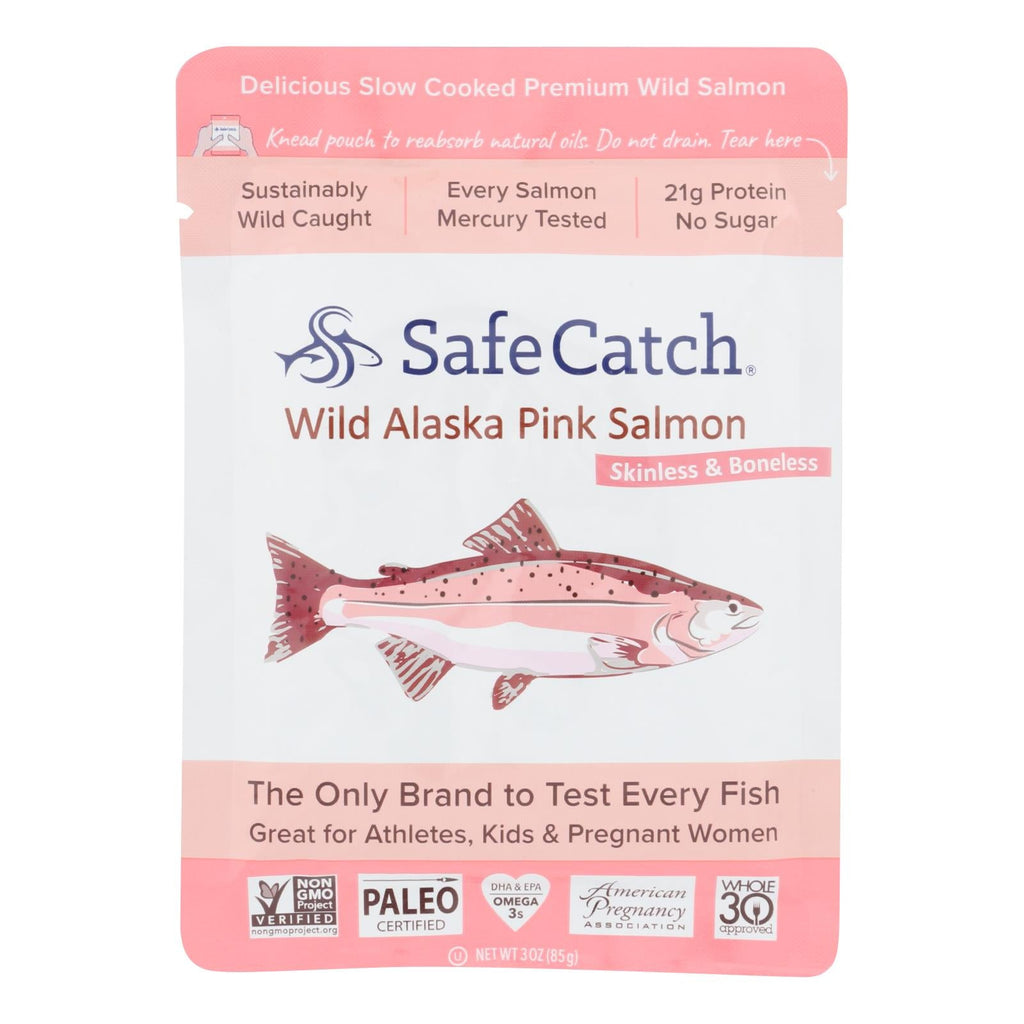 Safe Catch Wild Alaskan Pink Salmon, 3 oz (Case of 12)