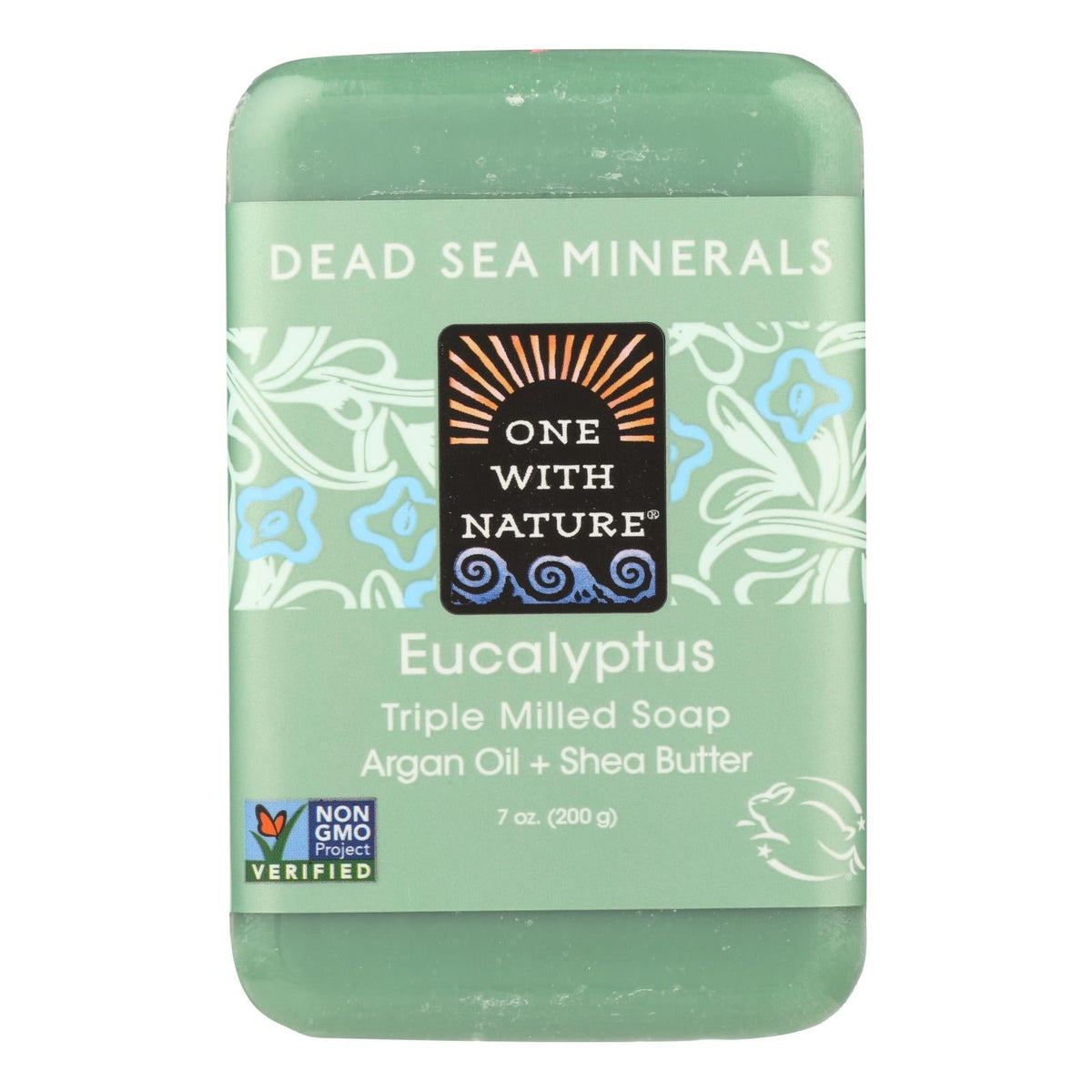 One With Nature Eucalyptus Triple Milled Soap Bar, 7 oz
