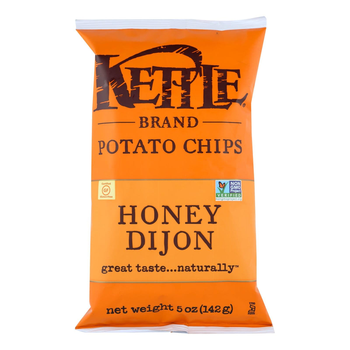 Kettle Brand Potato Chips, Honey Dijon, 5 oz (Case of 15)