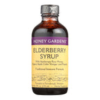 Honey Gardens Apitherapy Elderberry Syrup with Raw Honey & Propolis, 4 oz