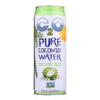 C2O Pure Coconut Water with Pulp, 17.5 fl oz (Case of 12)