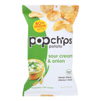 Popchips Potato Chips, Sour Cream & Onion, 5 oz (Case of 12)